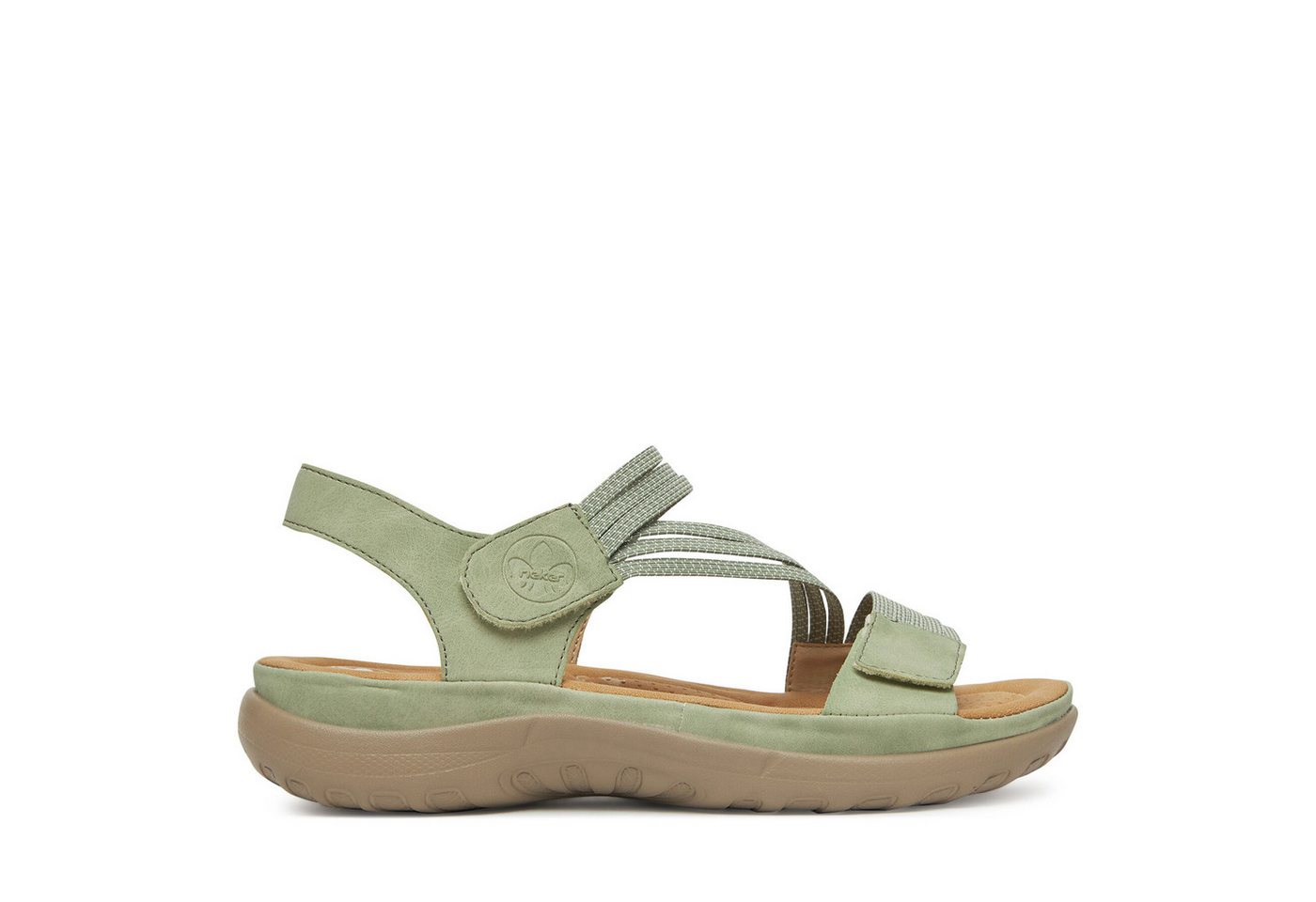 Rieker Damen-Sandalen Grün 64870-52 Sandale