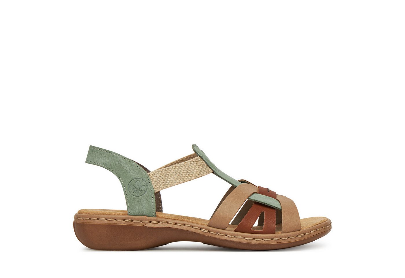 Rieker Damen-Sandalen Grün 65918-52 Sandale