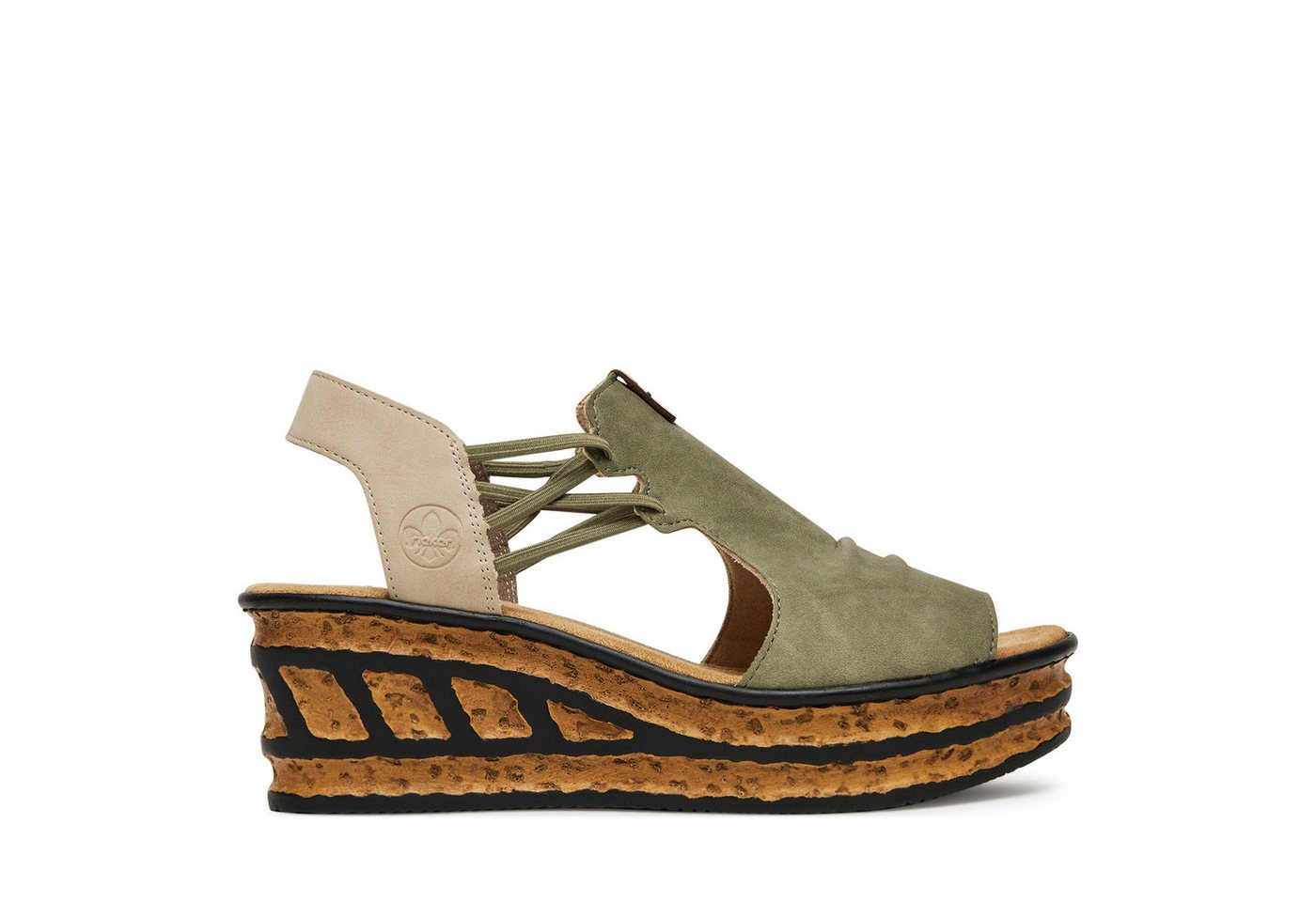 Rieker Damen-Sandalen Grün 68175-52 Sandale