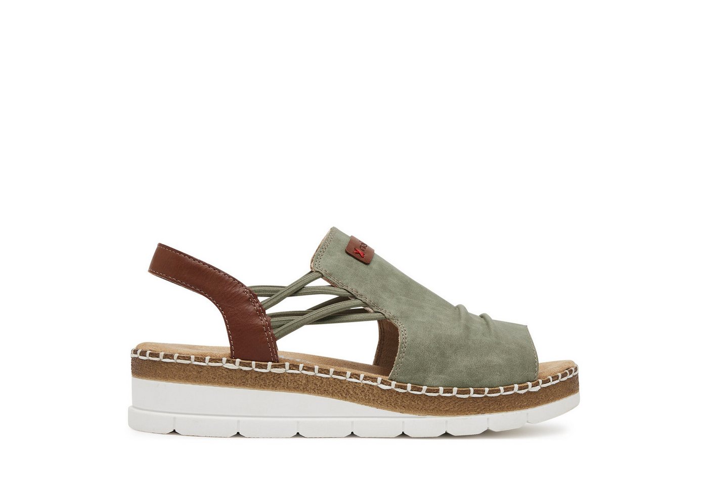 Rieker Damen-Sandalen Grün V1261-52 Sandale