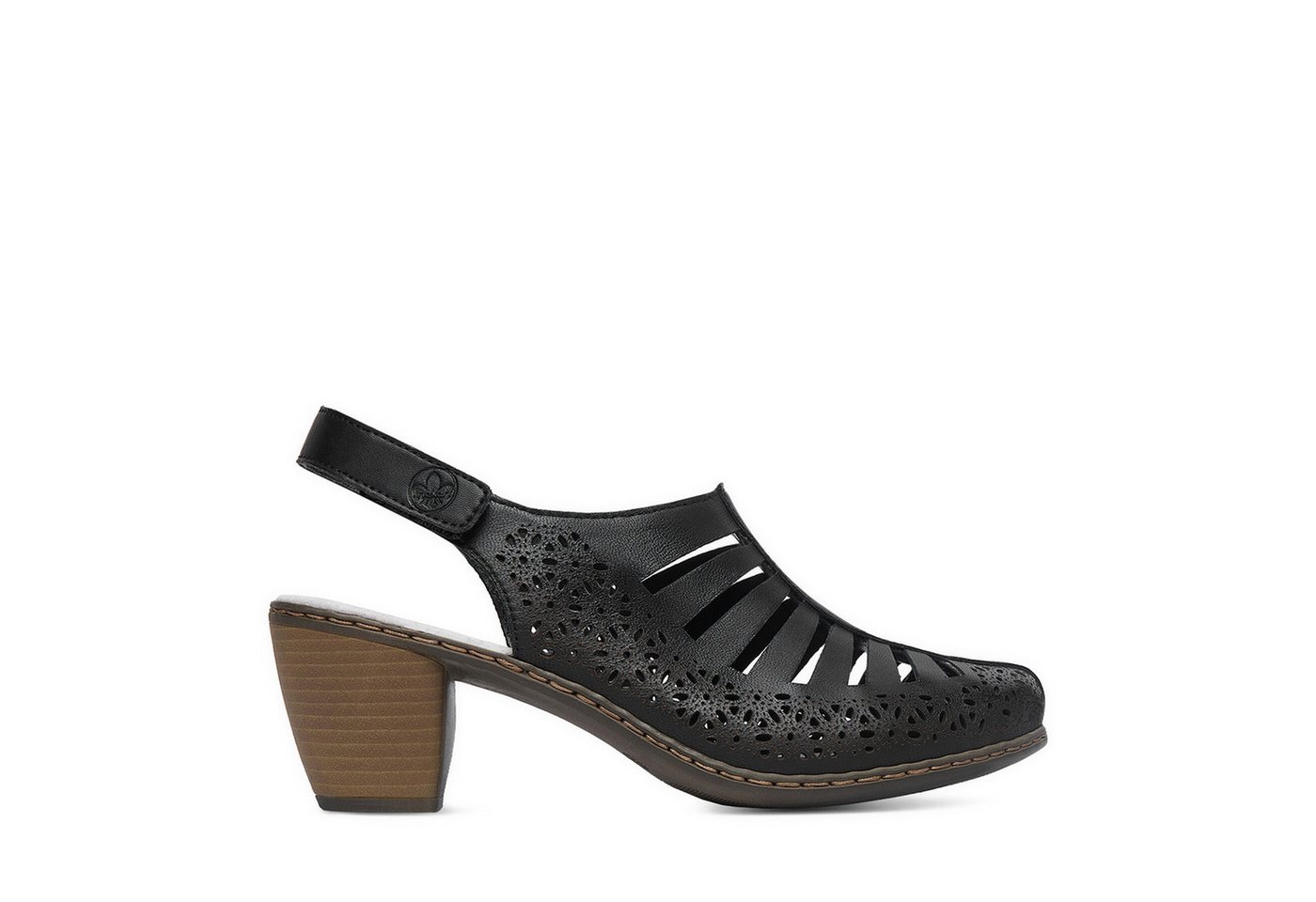 Rieker Damen-Sandalen Schwarz 40959-00 Sandale