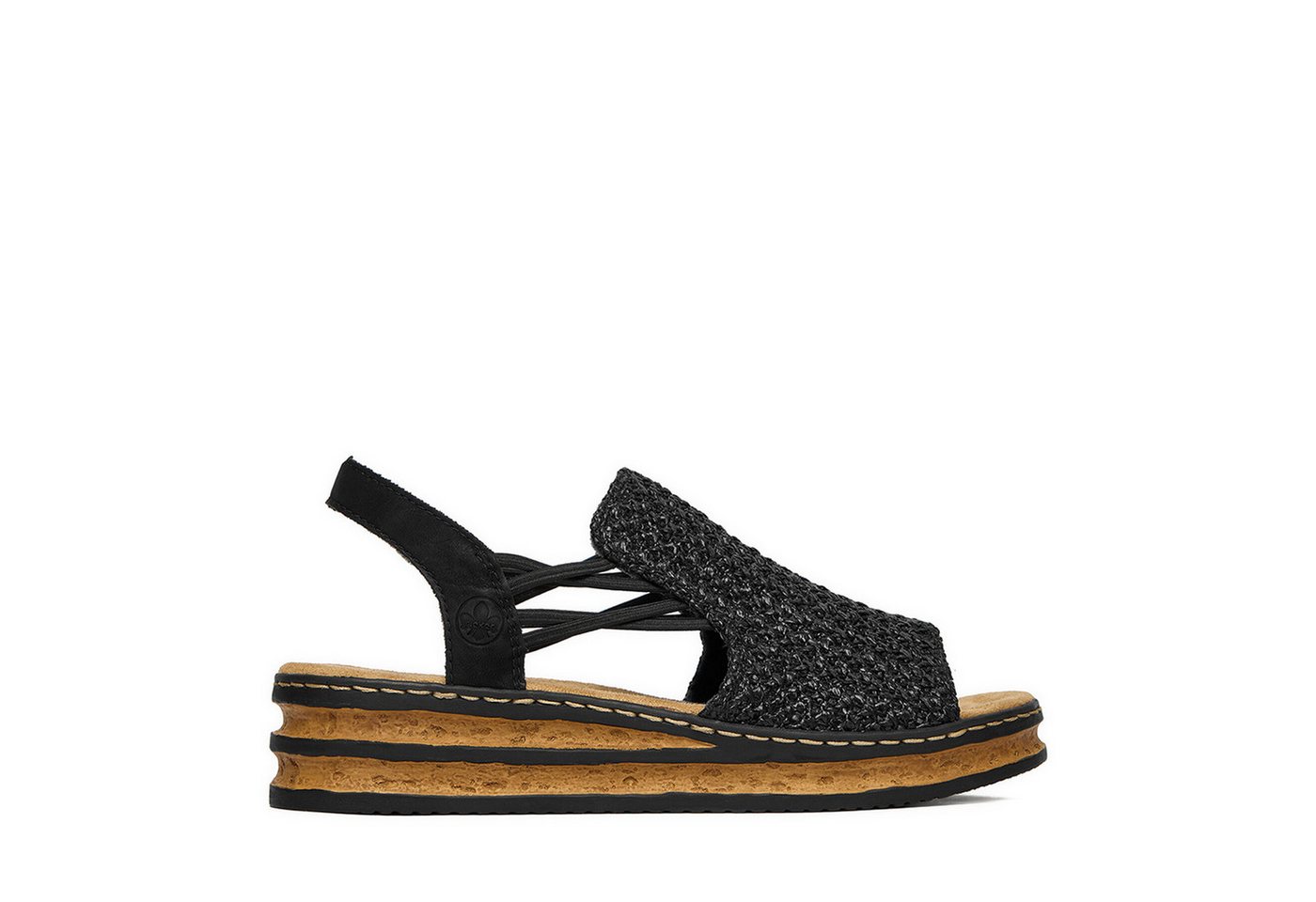 Rieker Damen-Sandalen Schwarz 62941-00 Sandale