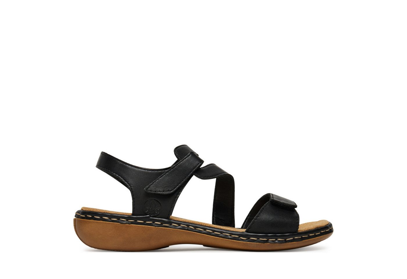 Rieker Damen-Sandalen Schwarz 659C7-00 Sandale