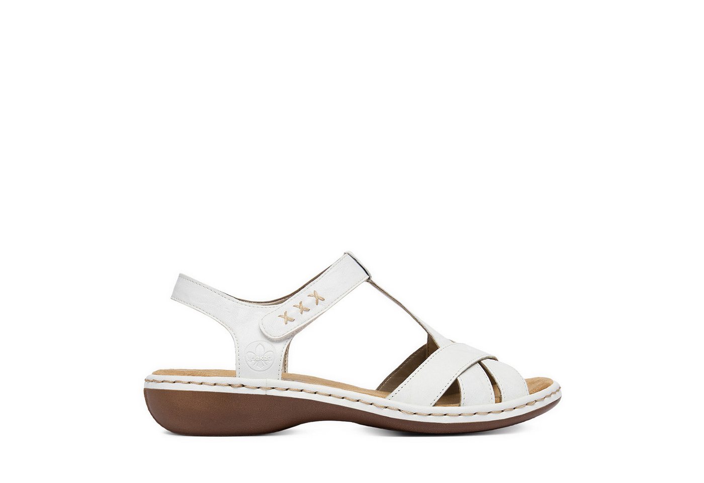 Rieker Damen-Sandalen Weiß 65919-80 Sandale