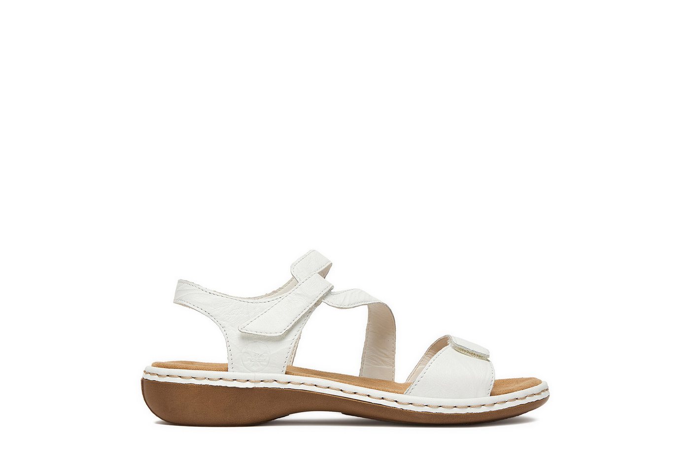 Rieker Damen-Sandalen Weiß 659C7-80 Sandale