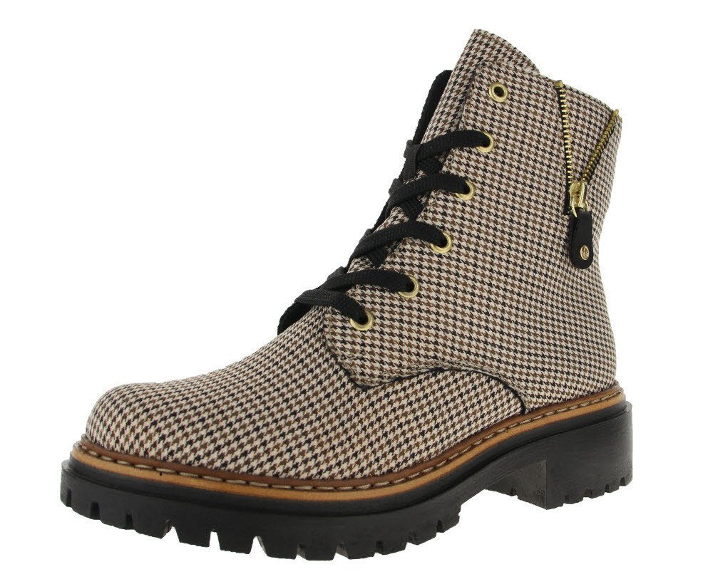 Rieker Damen Schnürboots Schnürstiefelette (beige)