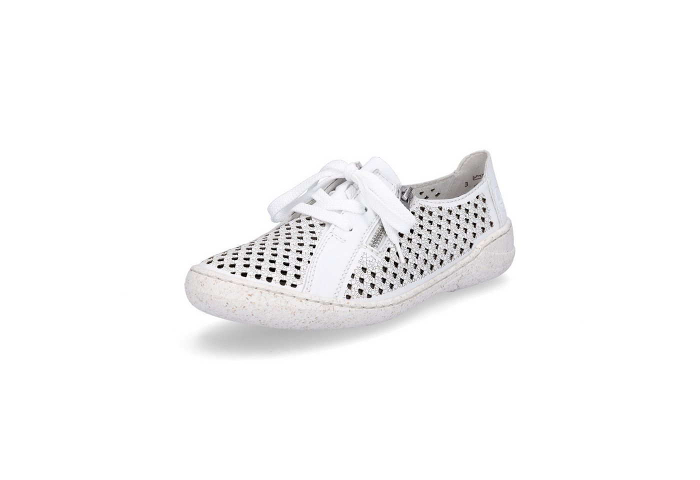Rieker Damen Schnürschuh weiß Schnürschuh