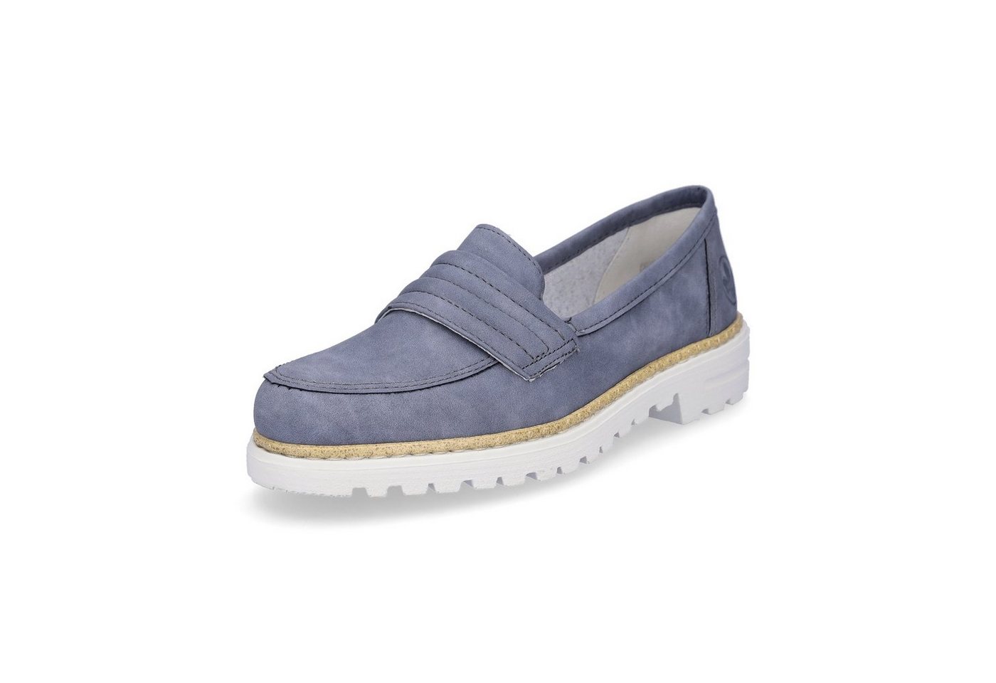 Rieker Damen Slipper blau Slipper (blau)