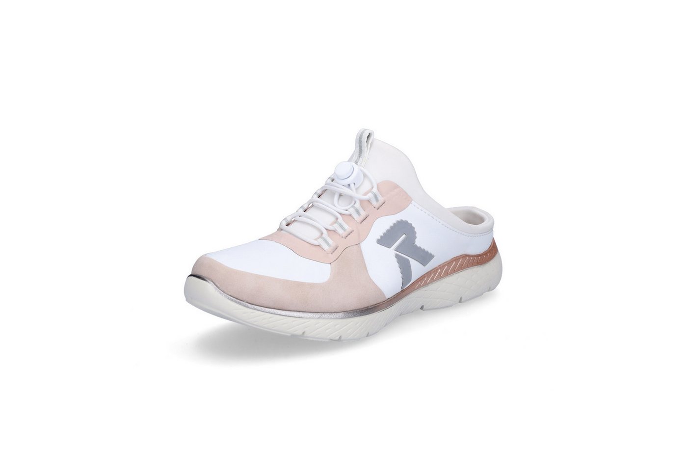 Rieker Damen Slipper weiß rosa Slipper