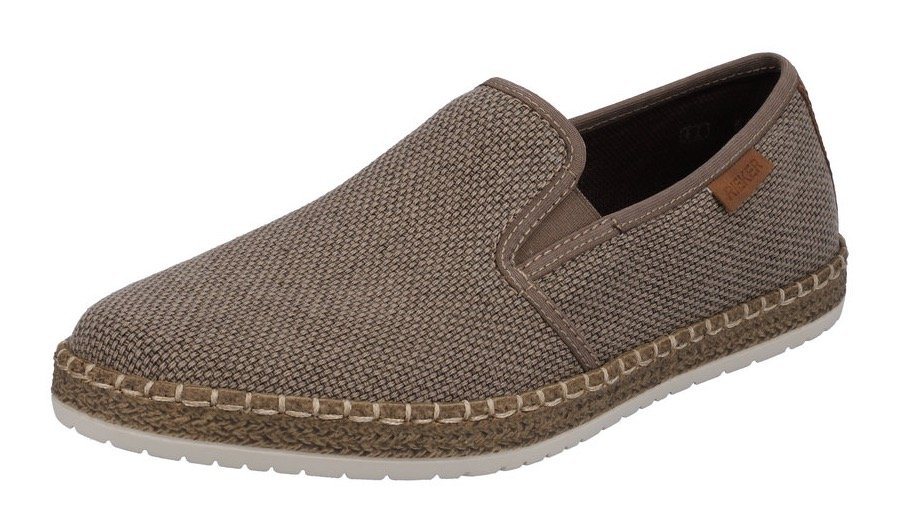 Rieker Espadrille Slipper, Strandschuh, Sommerschuh mit Stretcheinsätzen