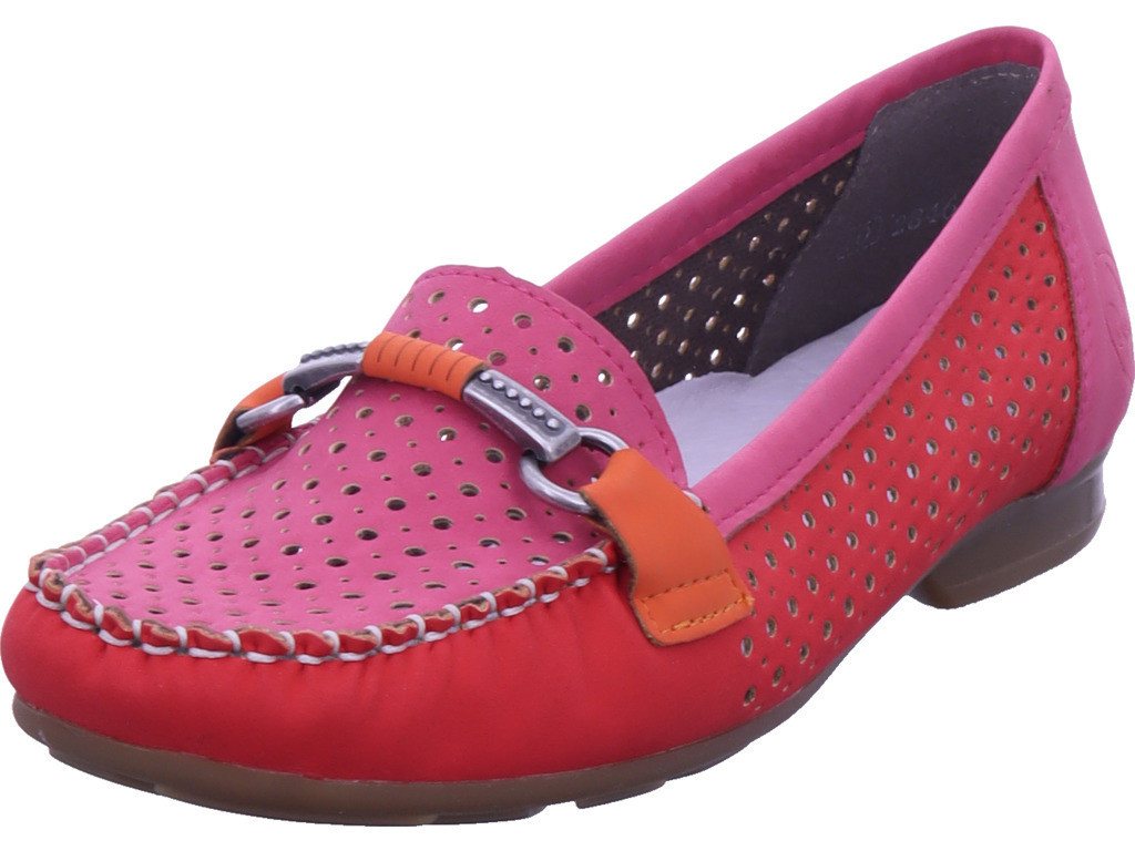 Rieker FSK Damen Halbschuhe Slipper (rot)
