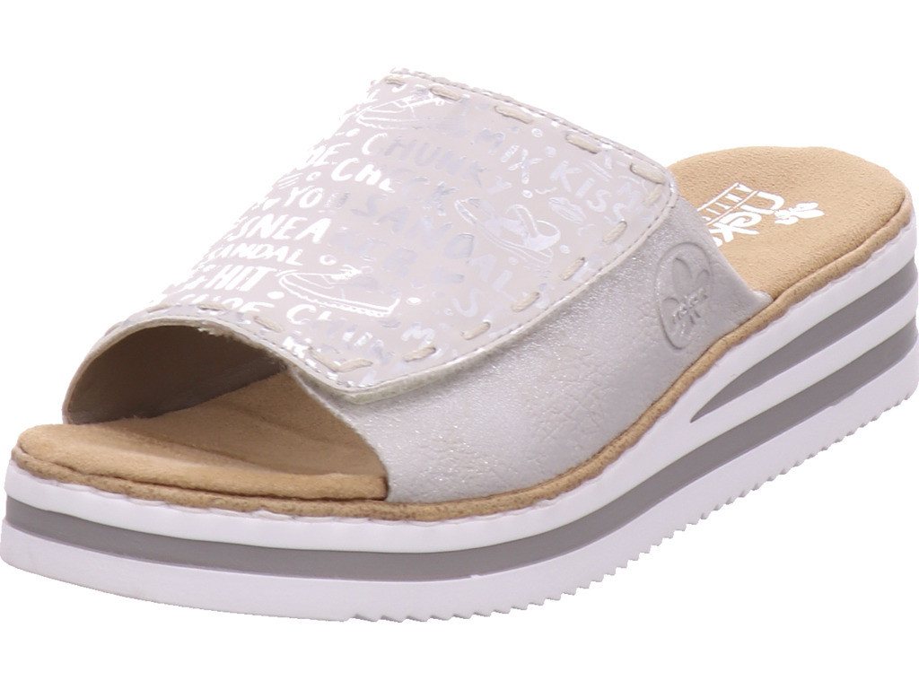 Rieker FSK Damen Sandalen Pantolette (grau)
