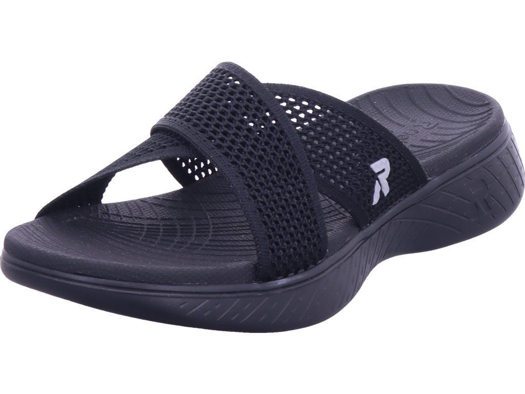 Rieker FSK Damen Sandalen Pantolette (schwarz)