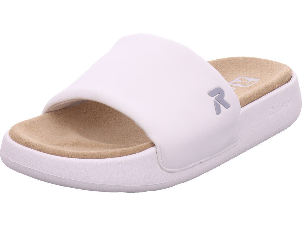 Rieker FSK Damen Sandalen Pantolette (weiß)