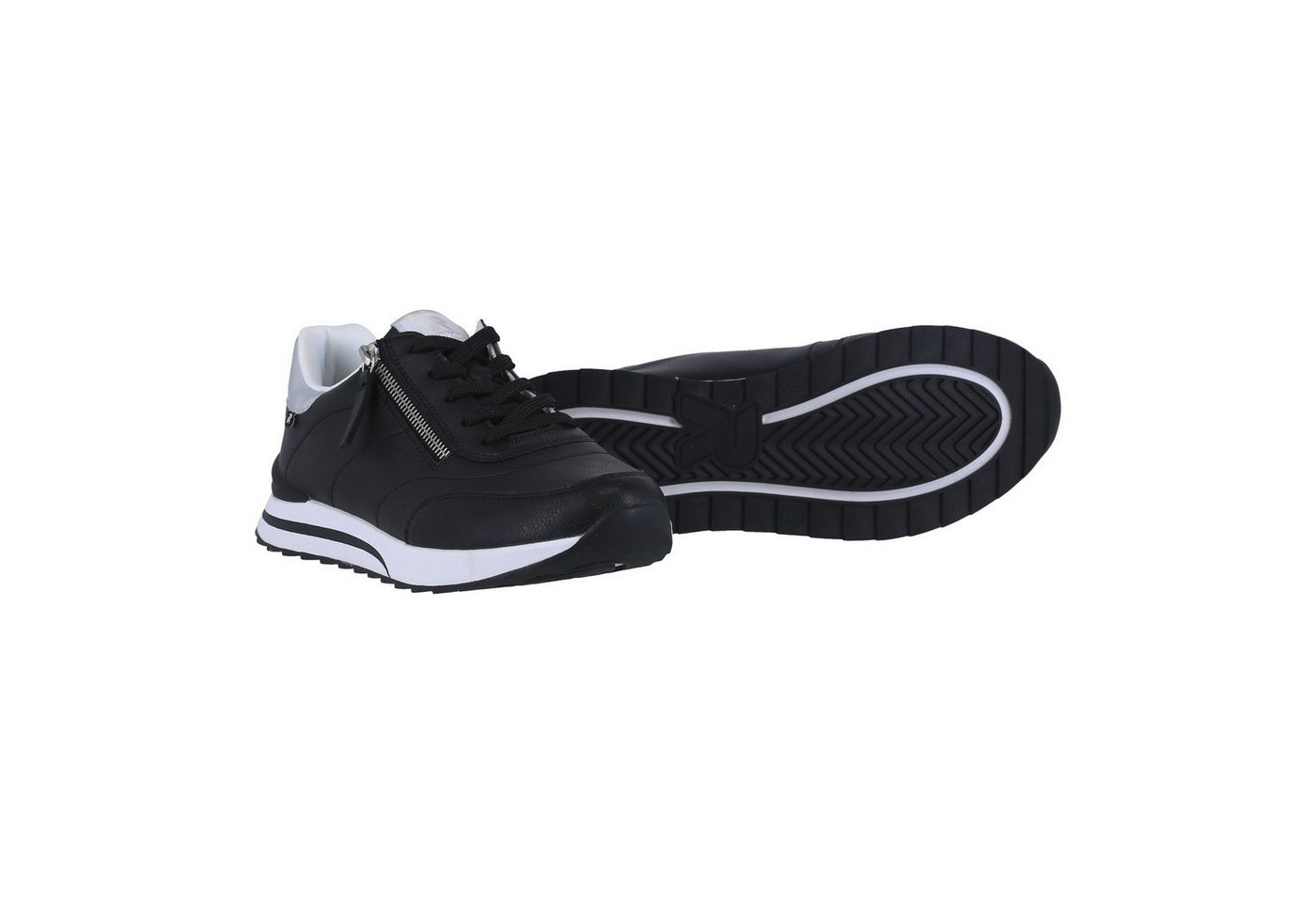 Rieker (Glattleder) W2402 schwarz Damen Sneaker