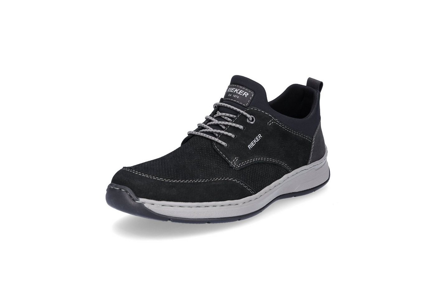 Rieker Herren Slipper schwarz Slipper