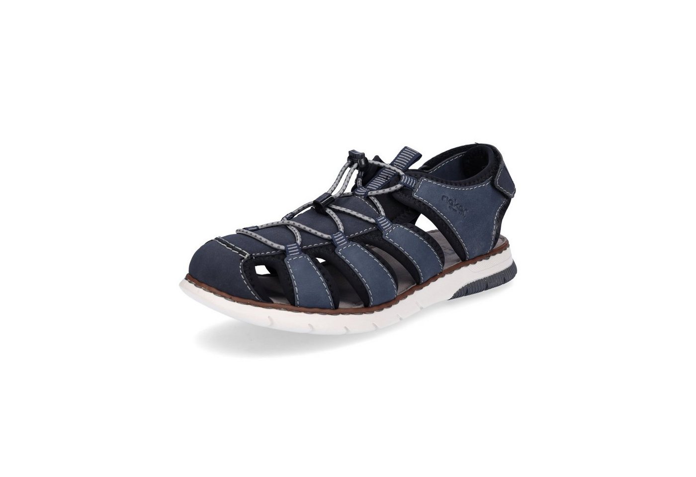 Rieker Herren Trekking Sandale blau Sandale