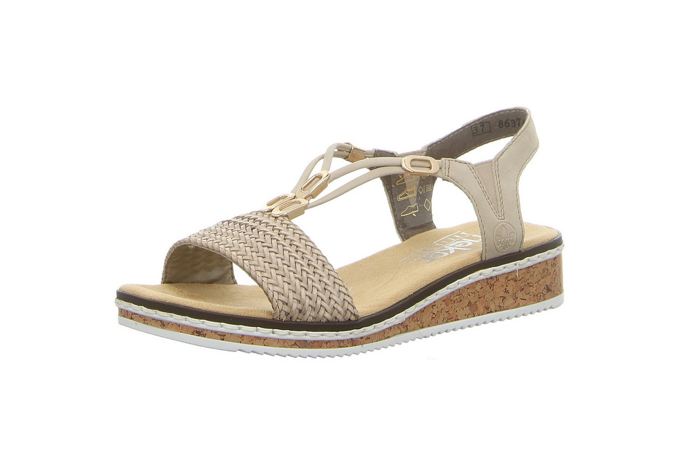 Rieker Keilsandalette (beige)