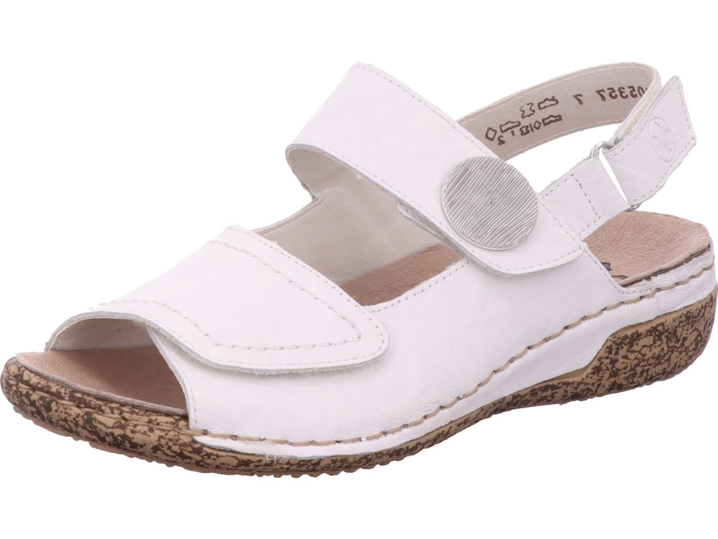 Rieker Sandale echtes Leder (weiß)