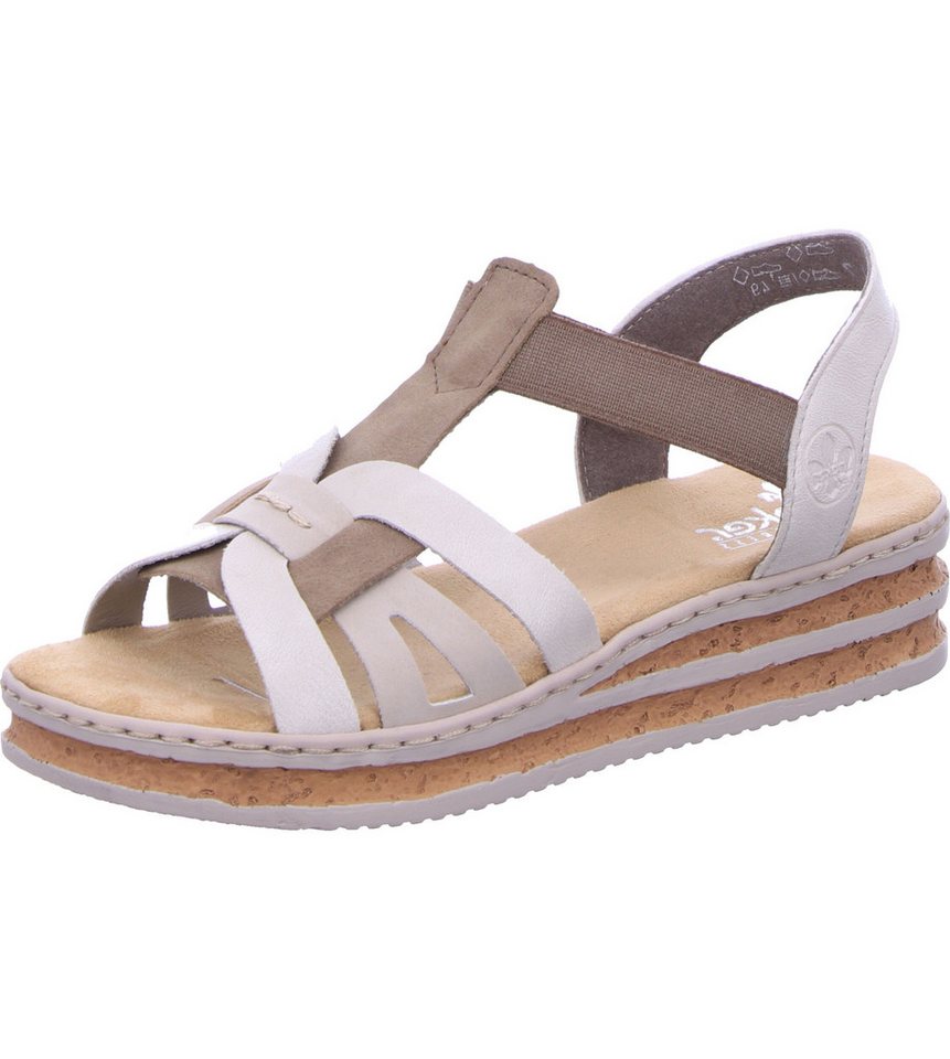 Rieker Keilsandalette (fango/ivory/ginger)