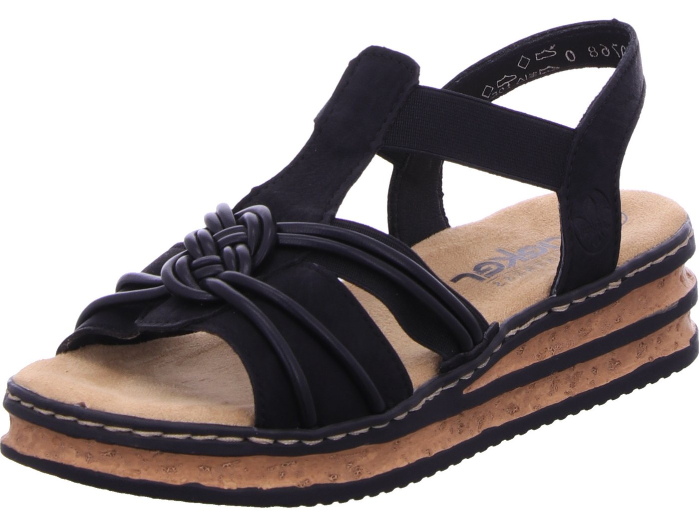 Rieker Keilsandalette (schwarz)