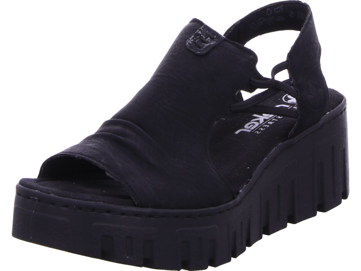 Rieker Keilsandalette (schwarz)