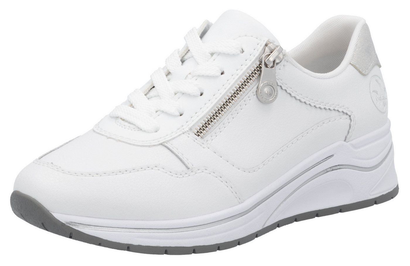 Rieker Keilsneaker, Halbschuh, Schnürschuh, Freizeitschuh mit Soft-Einlage