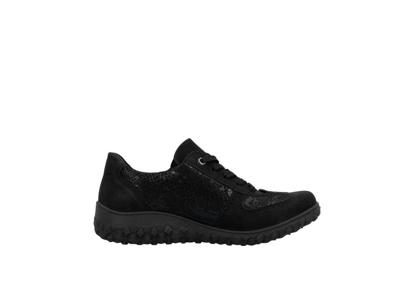 Rieker Keilsneaker Schnürschuh, Halbschuh, Freizeitsneaker mit Reißverschluss