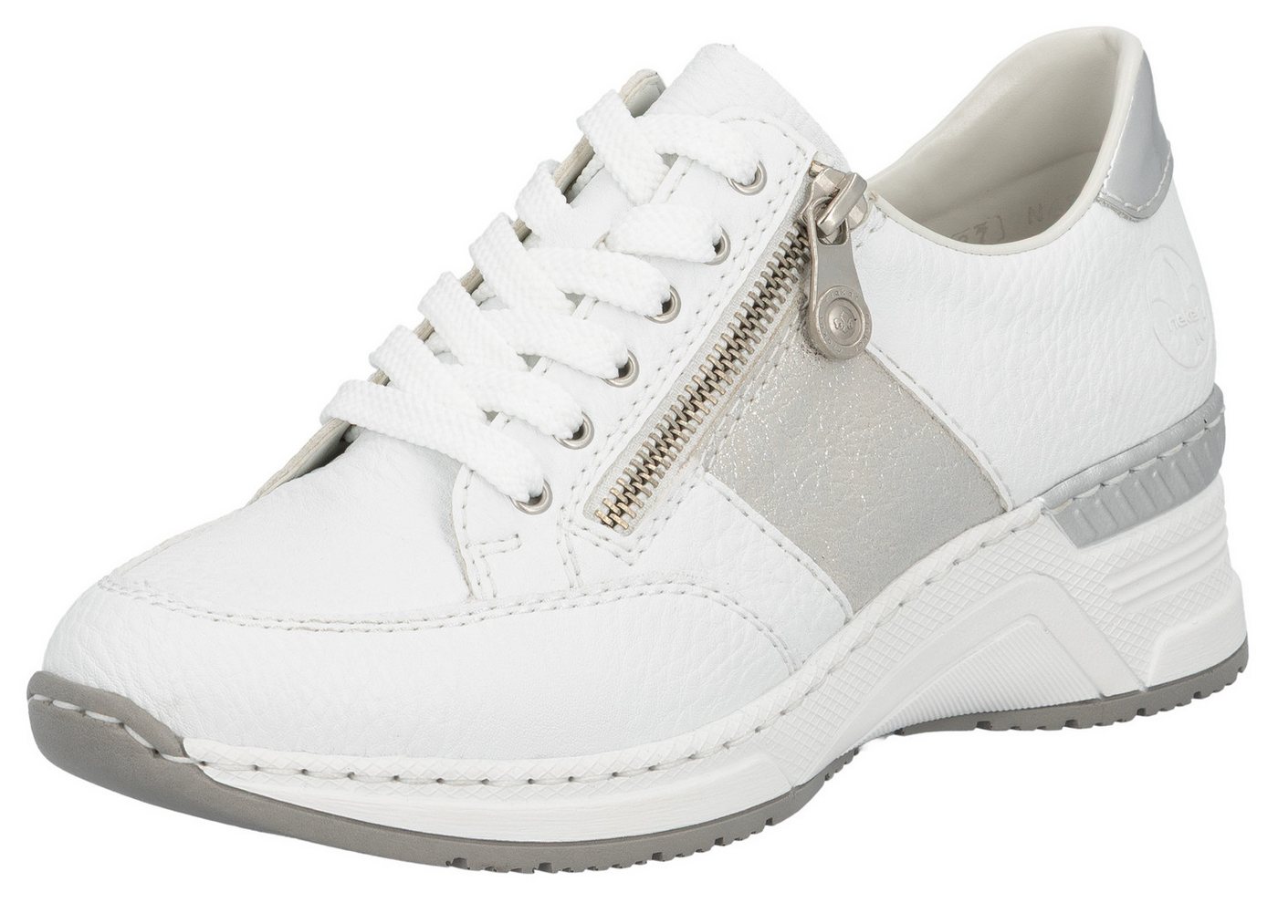 Rieker Keilsneaker, Schnürschuh, Halbschuh, Sneaker mit loser Einlage, schmale Form