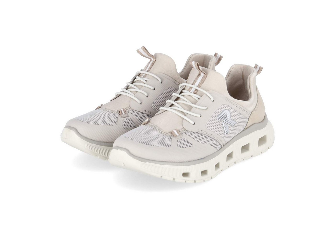 Rieker M6078-60 Damen Textil & Synthetik beige Slipper