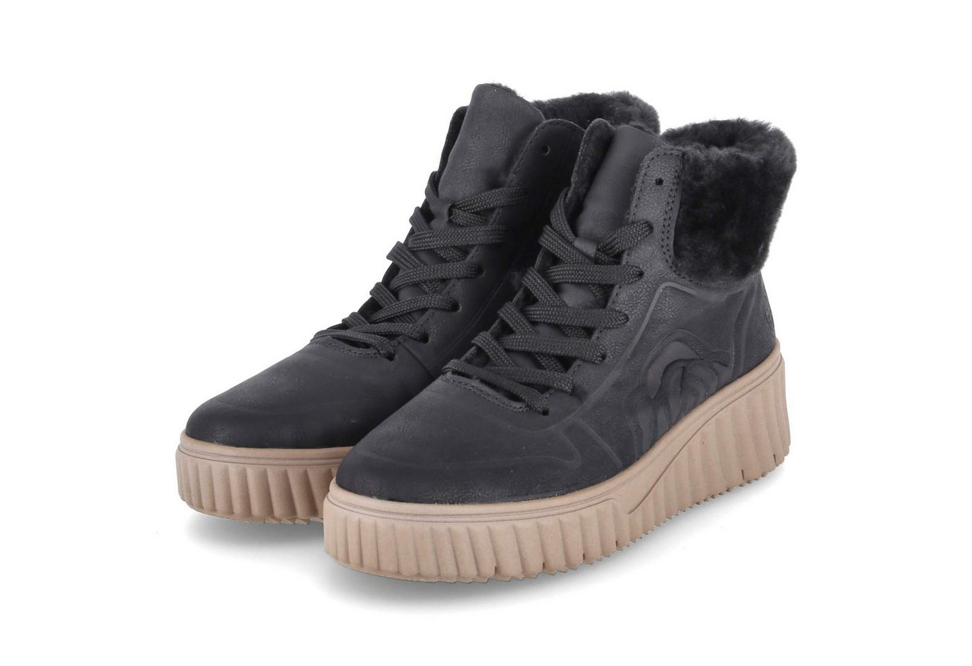 Rieker N2504-00 Damen Synthetik schwarz Winterstiefel
