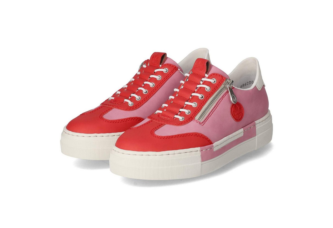 Rieker N4952-31 Damen Synthetik rot Schnürschuh