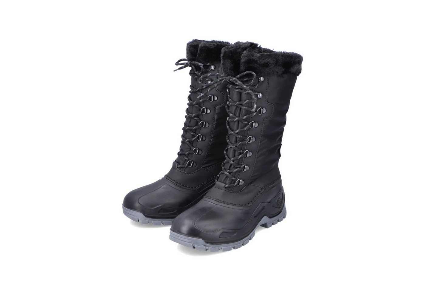 Rieker P9442-00 (Hochschaftstiefel mit Innenfutter) schwarz Damen Winterstiefel