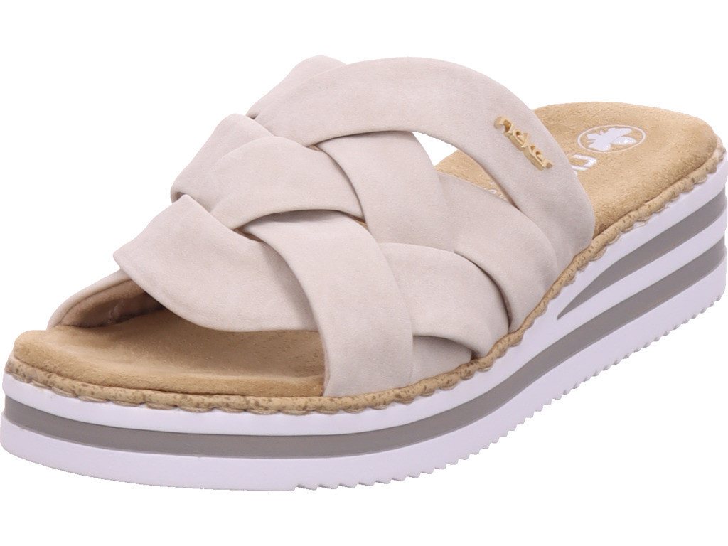 Rieker FSK Damen Sandalen Pantolette (beige)
