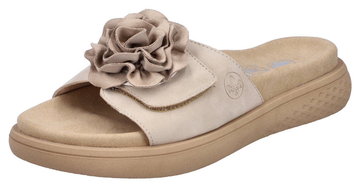 Rieker Pantolette Sommerschuh, Hausschuh, Strandschuh mit bequemem Fußbett