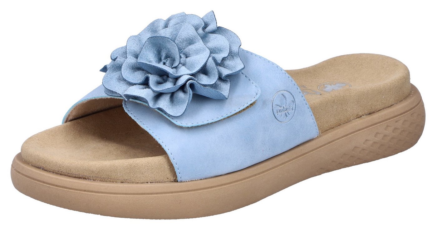 Rieker Pantolette Sommerschuh, Hausschuh, Strandschuh mit bequemem Fußbett