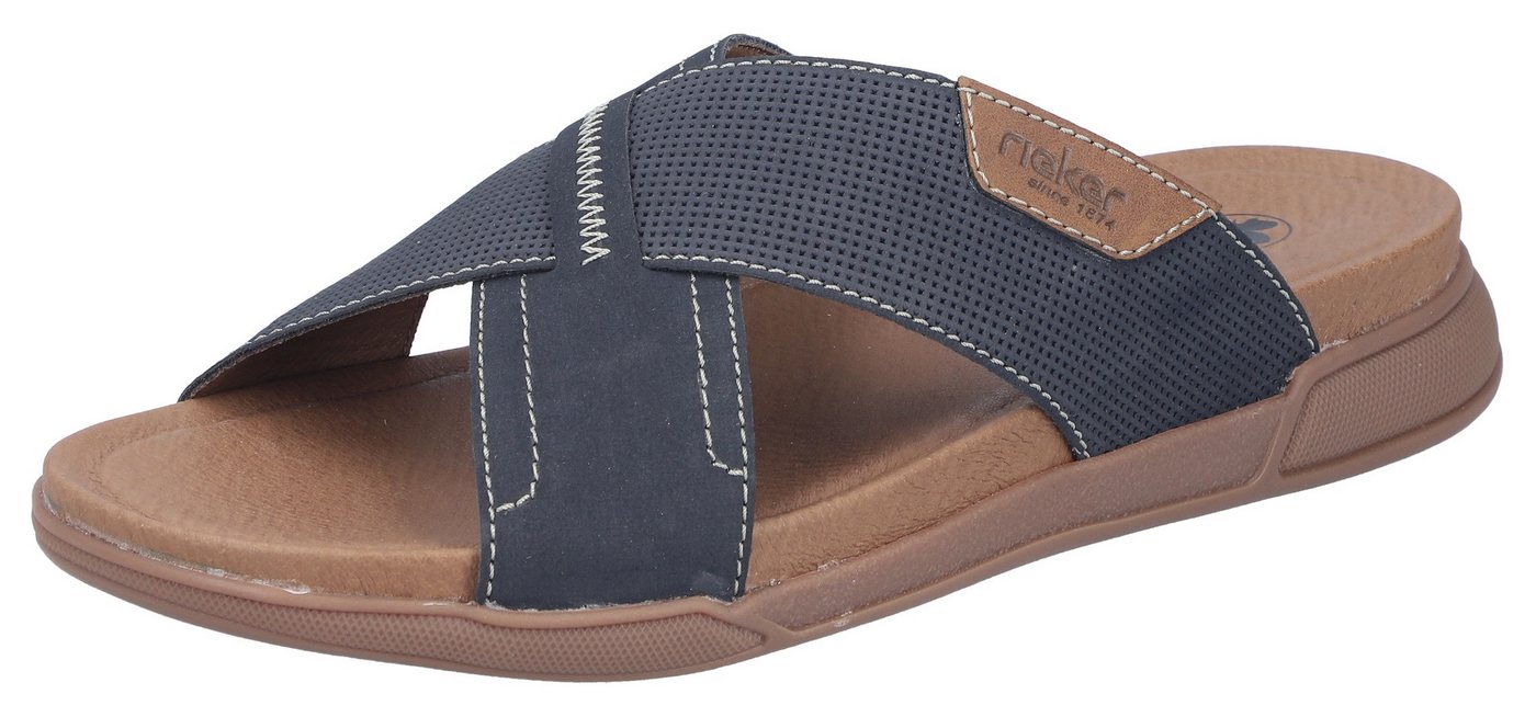 Rieker Pantolette Sommerschuh, Hausschuh, Urlaubsschuh in bequemer Form