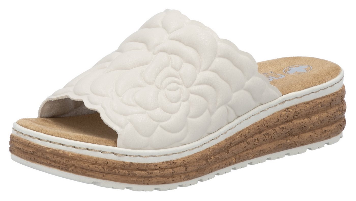Rieker Pantolette Sommerschuh, Schlappen, Hausschuh mit weicher Innensohle