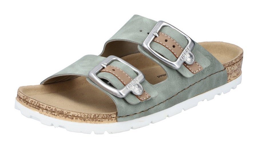 Rieker , Sommerschuh, Schlappen mit verstellbaren Schnallen