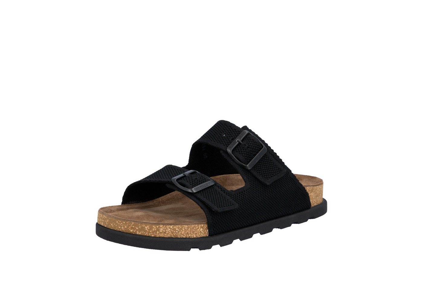 Rieker Pantolette Sommerschuh, Strandschuh, Hausschuh, Urlaubsschuh mit zwei Schnallen
