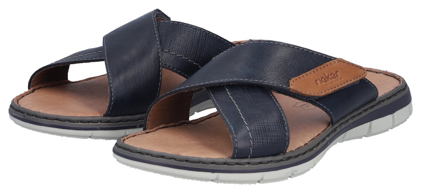 Rieker Pantolette Sommerschuh, Strandschuh, Urlaubsschuh mit weicher Innensohle