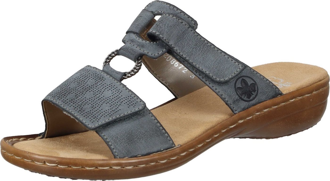 Rieker Pantoletten Clog aus strapazierfähigem Synthetik