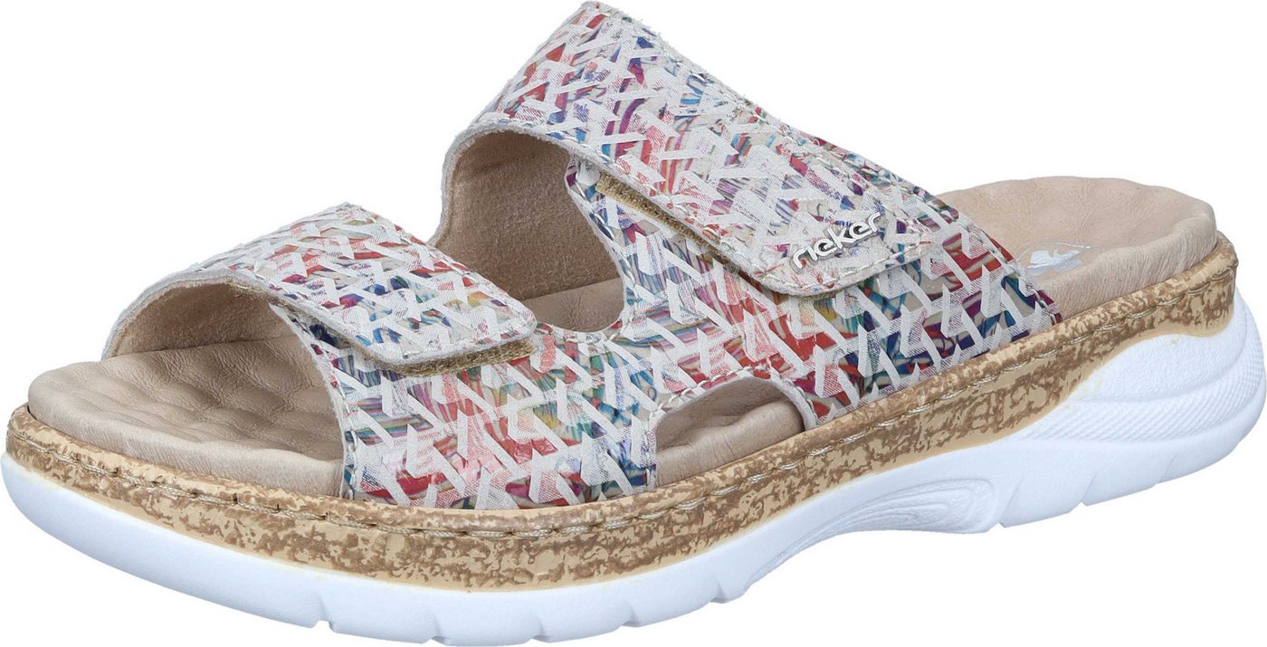 Rieker Pantoletten Pantolette aus Nubukleder