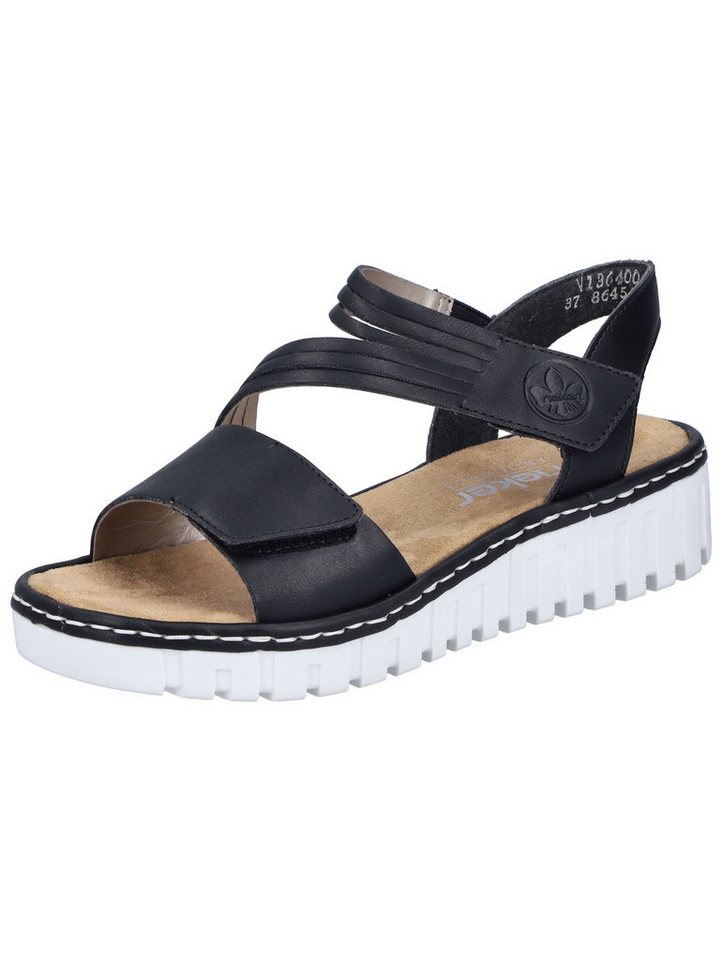 Rieker Sandalen Lederimitat Keilsandalette