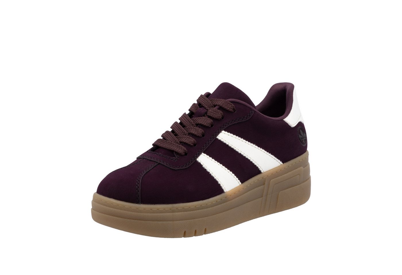 Rieker Plateausneaker Basket-Sneaker, Retro-Sneaker, Schnürschuh mit weichem Schaftrand
