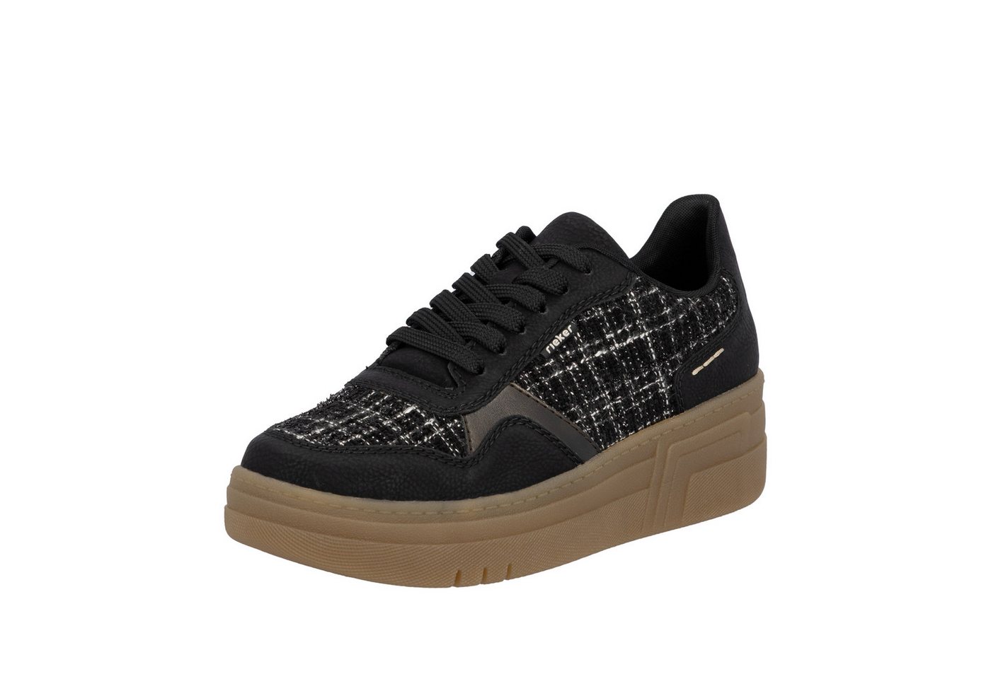 Rieker Plateausneaker Basket-Sneaker, Schnürschuh, Halbschuh mit weichem Schaftrand