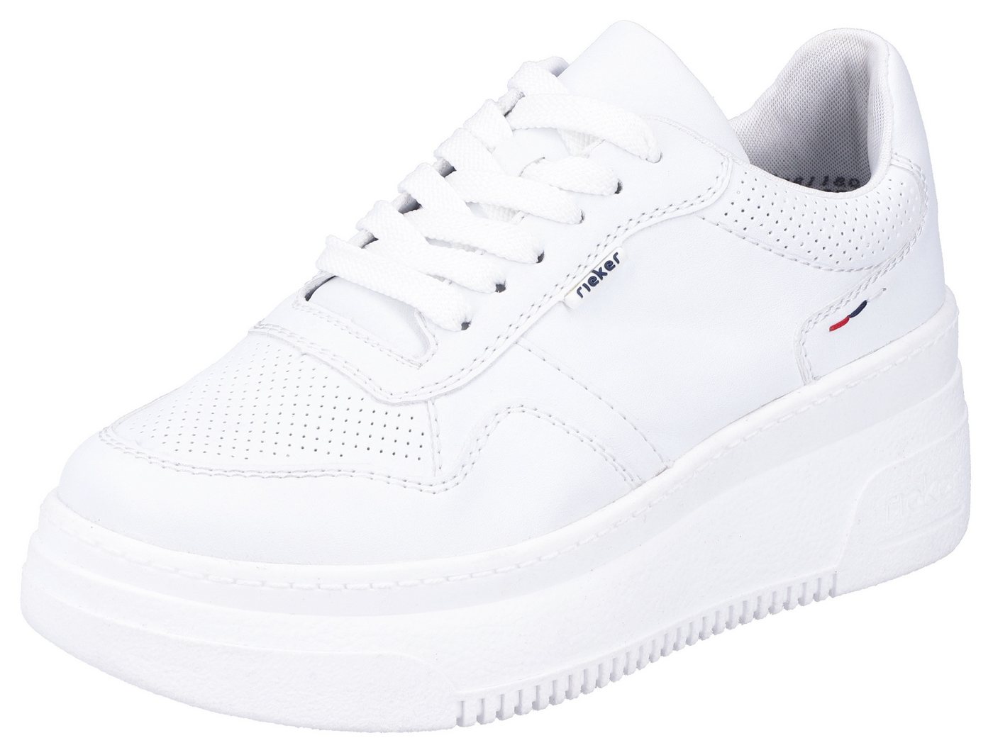 Rieker Plateausneaker mit loser Einlage, Freizeitschuh, Halbschuh, Schnürschuh