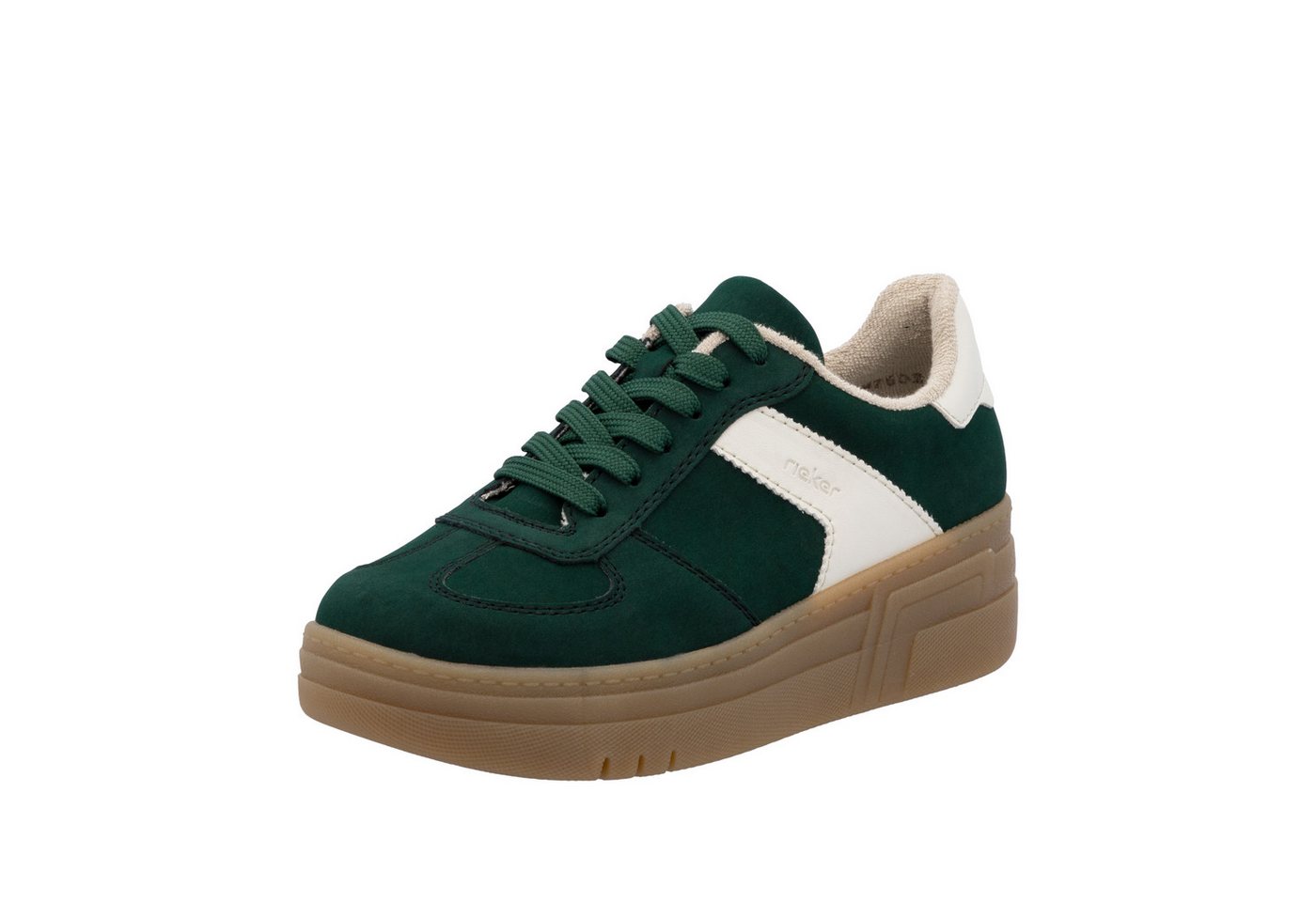 Rieker Plateausneaker Retro-Sneaker, Basket-Sneaker, Schnürer mit softem Schaftrand