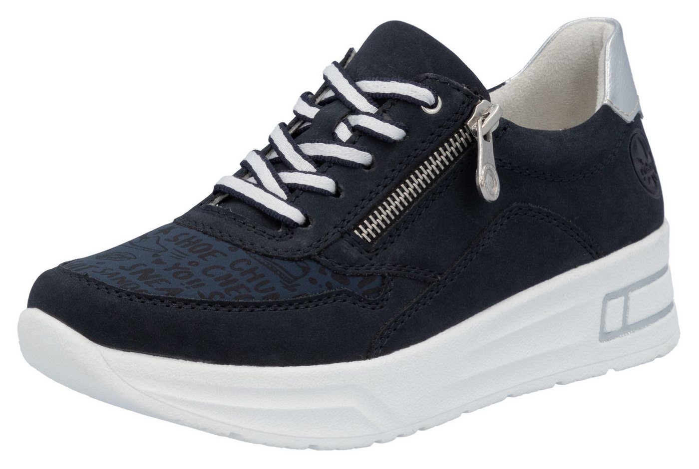 Rieker Plateausneaker Schnürschuh, Halbschuh, Freizeitschuh mit Soft-Einlage