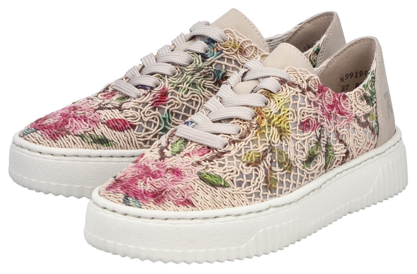 Rieker Plateausneaker Schnürschuh, Halbschuh in veganer Verarbeitung